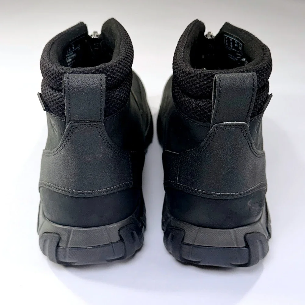 Clarks Grove Zip ll Boots Mens 8W Black Leather Waterproof Ankle Outdoor Utility